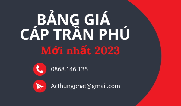 Catalogua bảng giá dây cáp điện Trần Phú mới nhất 2023