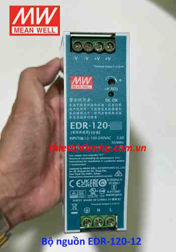 Bộ nguồn EDR-120-12 (120W 12V 10A) Meanwell