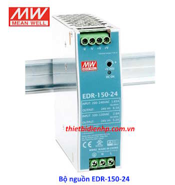 Bộ nguồn EDR-150-24 (150W 24V 6.5A) Meanwell