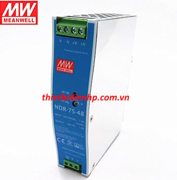 Bộ nguồn NDR-75-48 (48V 75W 1.6A) Meanwell