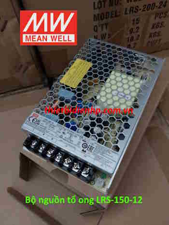 Bộ nguồn tổ ong LRS-150-12 (150W 12V 12.5A) Meanwell