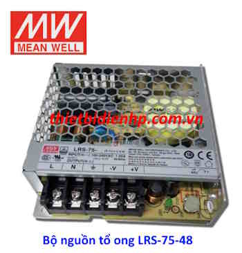 Bộ nguồn tổ ong LRS-75-48 (75W 48V 1.6A) Meanwell