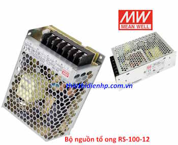 Bộ nguồn tổ ong RS-100-12 (100W 12V 8.5A) Meanwell