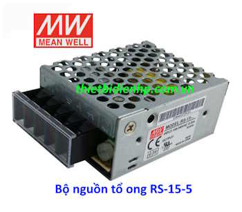 Bộ nguồn tổ ong RS-15-5 (15W 5V 3A) Meanwell