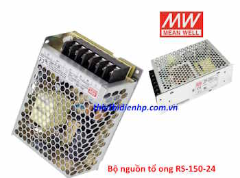 Bộ nguồn tổ ong RS-150-24 (150W 24V 6.5A) Meanwell