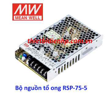 Bộ nguồn tổ ong RSP-75-5 (75W 5V 15A) Meanwell
