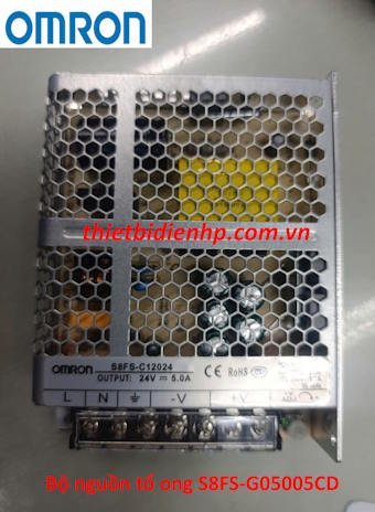Bộ nguồn tổ ong S8FS-G05005CD 8A 5V 50W Omron
