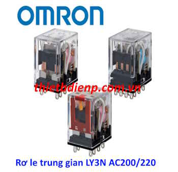 Rơ le trung gian LY3N AC200/220 Omron
