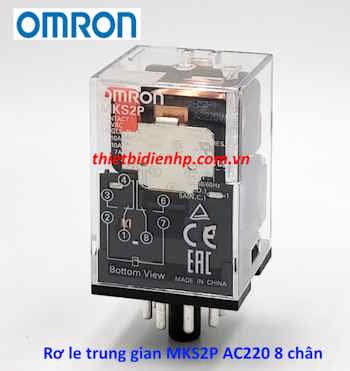 Rơ le trung gian MKS2P AC220 Omron 8 chân