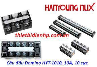 Cầu đấu dây điện Domino Hanyoung HYT-1010, 10A, 10 cực