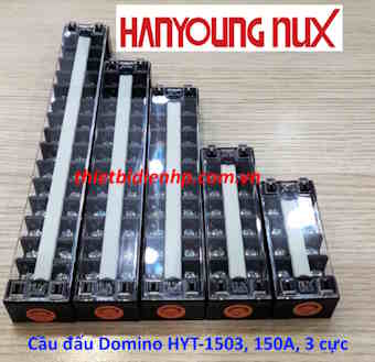 Cầu đấu dây điện Domino Hanyoung HYT-1503, 150A, 3 cực