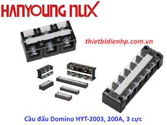 Cầu đấu dây điện Domino Hanyoung HYT-2003, 200A, 3 cực