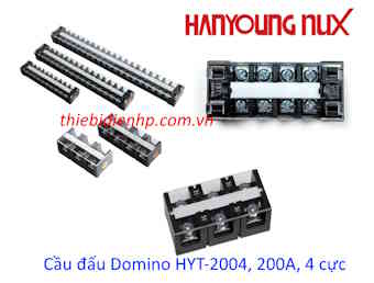 Cầu đấu dây điện Domino Hanyoung HYT-2004, 200A, 4 cực