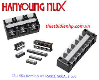 Cầu đấu dây điện Domino Hanyoung HYT-5003, 500A, 3 cực