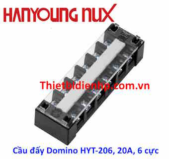 Cầu đấy dây điện Domino HYT-206, 20A, 6 cực
