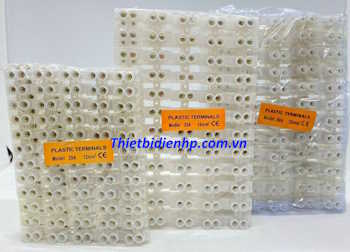 Cầu đấu điện nhựa trắng chống cháy 100A