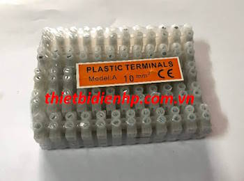 Cầu đấu điện nhựa trắng chống cháy 10A
