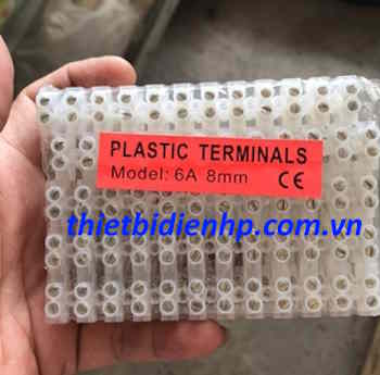 Cầu đấu điện nhựa trắng chống cháy 30A