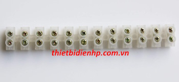 Cầu đấu điện nhựa trắng chống cháy 60A