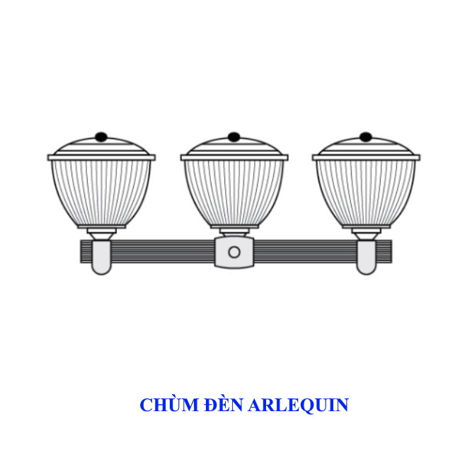 Chùm đèn ARLEQUIN sử dụng cho cột đèn trang trí