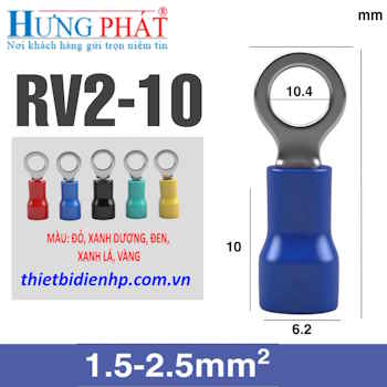 Đầu cos khuyên tròn bọc nhựa RV2-10 giá rẻ