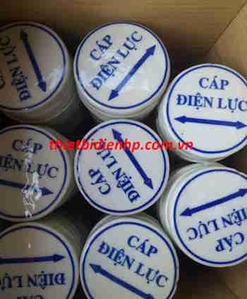 Mốc sứ báo cáp điện lực hàng chất lượng, giá tốt