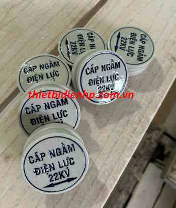 Mốc sứ cảnh báo cáp ngầm trung thế giá tốt