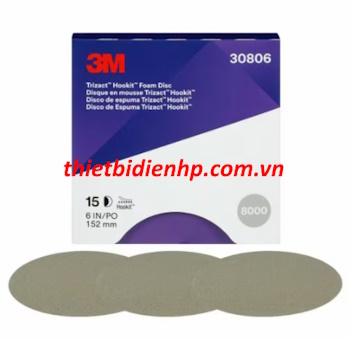 Nhám Trizact Hookit 30806, 6 in, độ hạt P8000 3M