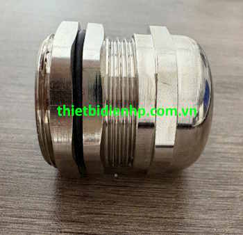 Ốc siết cáp đồng thau mạ Nickel PG21