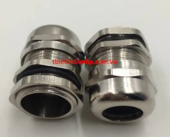 Ốc siết cáp đồng thau mạ Nickel PG9