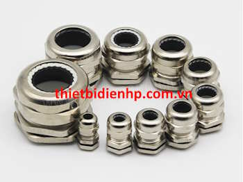 Ốc siết cáp đồng thau mạ Nickel PG11
