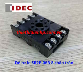 Đế rơ le SR2P-06B 8 chân tròn IDEC