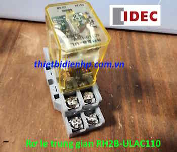 Rơ le trung gian RH2B-ULAC110 110V 10A (8 chân dẹp lớn) IDEC