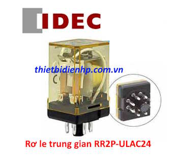 Rơ le trung gian RR2P-ULAC24 24VAC 10A (8 chân tròn) IDEC