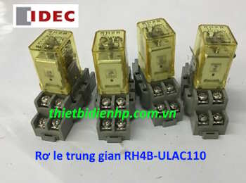 Rơ le trung gian RH4B-ULAC110 110V 10A (14 chân dẹp lớn) IDEC