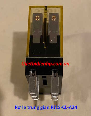 Rơ le trung gian RJ1S-CL-A24 24VAC 12A (5 chân dẹp) IDEC