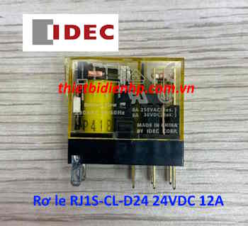 Rơ le trung gian RJ1S-CL-D24 24VDC 12A  IDEC (5 chân dẹp)