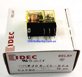 Rơ le trung gian RJ2S-CL-D24 24VDC 8A IDEC (8 chân dẹp)