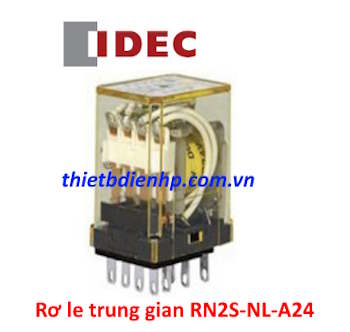 Rơ le trung gian RN2S-NL-A24 24VAC 5A (8 chân dẹp) IDEC