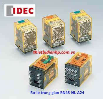 Rơ le trung gian RN4S-NL-A24 24VAC 3A (14 chân dẹp)  IDEC