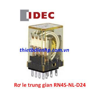 Rơ le trung gian RN4S-NL-D24 24VDC 3A (14 chân dẹp) IDEC