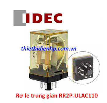Rơ le trung gian RR2P-ULAC110 110V 10A (8 chân tròn) IDEC