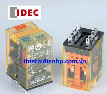 Rơ le trung gian RU2S-D24 24VDC 10A (8 chân dẹp) IDEC
