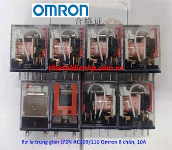 Rơ le trung gian LY2N AC100/110 Omron 8 chân, 10A