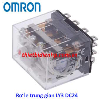 Rơ le trung gian LY3 DC24 Omron