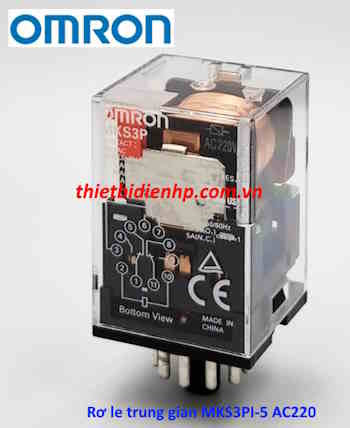 Rơ le trung gian MKS3PI-5 AC220 Omron