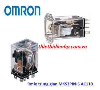 Rơ le trung gian MKS3PIN-5 AC110 Omron