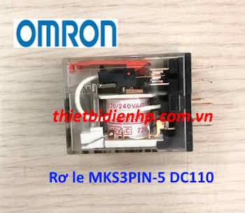 Rơ le trung gian MKS3PIN-5 DC110 Omron