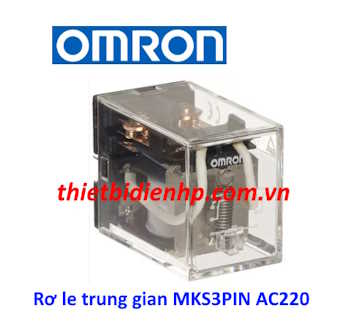 Rơ le trung gian MKS3PIN AC220 Omron