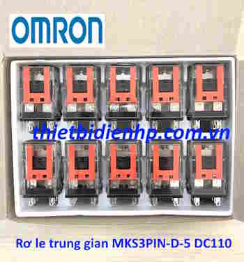 Rơ le trung gian MKS3PIN-D-5 DC110 Omron